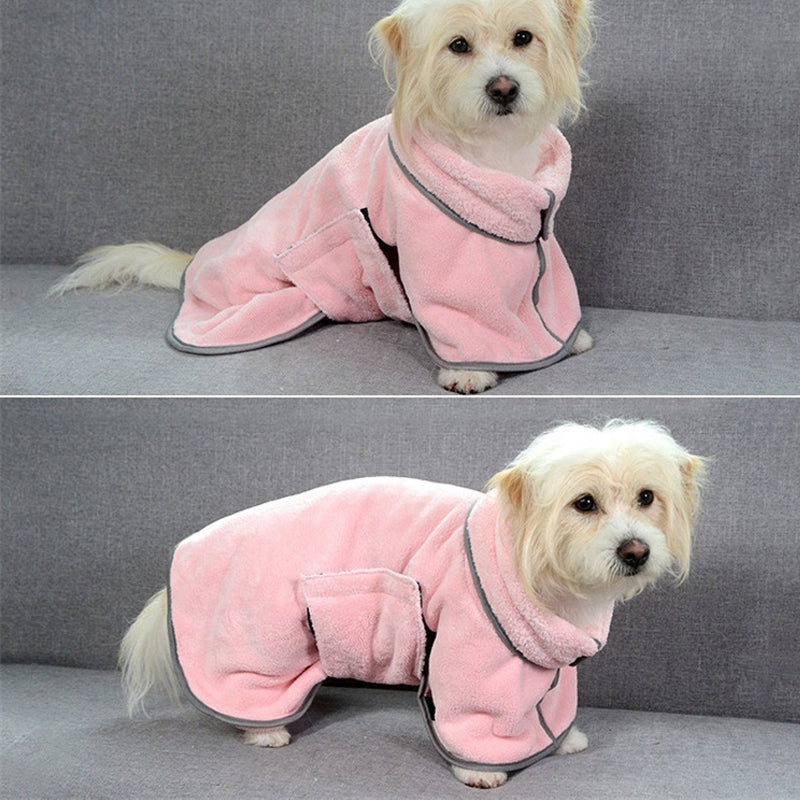 Microfibre Quick-Dry Pet Drying Towel & Bathrobe