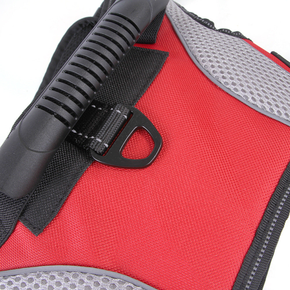 Premium Anti-Pull Harness – Medium to Large Dogs | Bright Red, Black & Camouflage Blue | S–XL