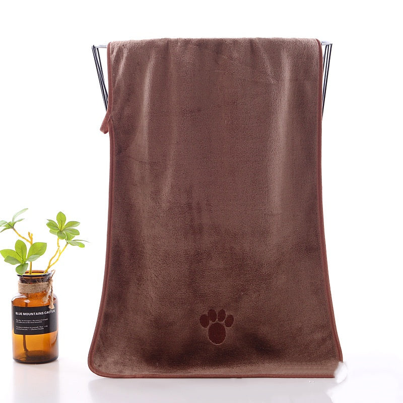 Microfibre Quick-Dry Pet Bath Towel - Super Absorbent (Multiple Colours & Sizes)