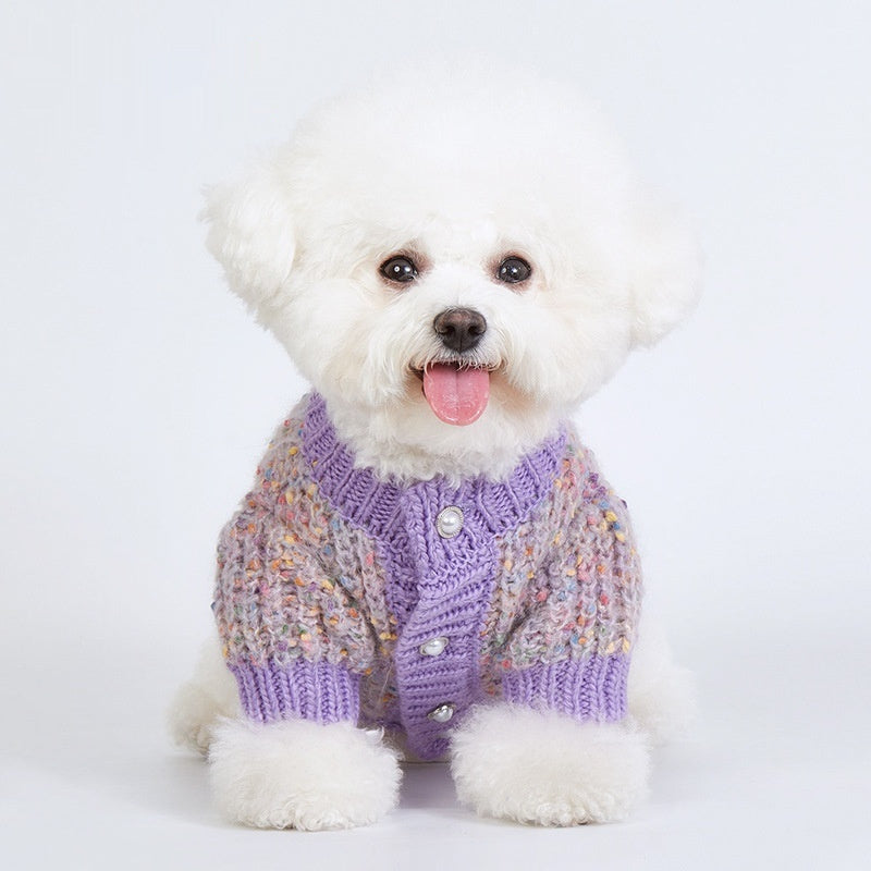 Purple Dog Cardigan - Cosy Style for Larger Breeds