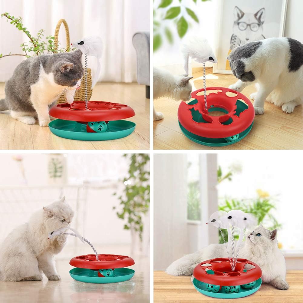 Cat Roller Track Toy with Catnip/Mouse (Interactive