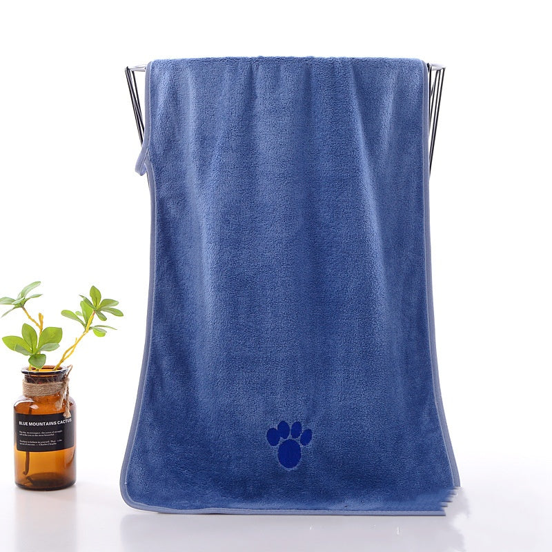 Microfibre Quick-Dry Pet Bath Towel - Super Absorbent (Multiple Colours & Sizes)