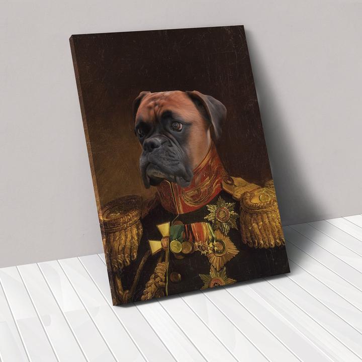 Personalised Pet Canvas Portrait - Custom Dog & Cat Art Print, 5 Styles & 3 Sizes