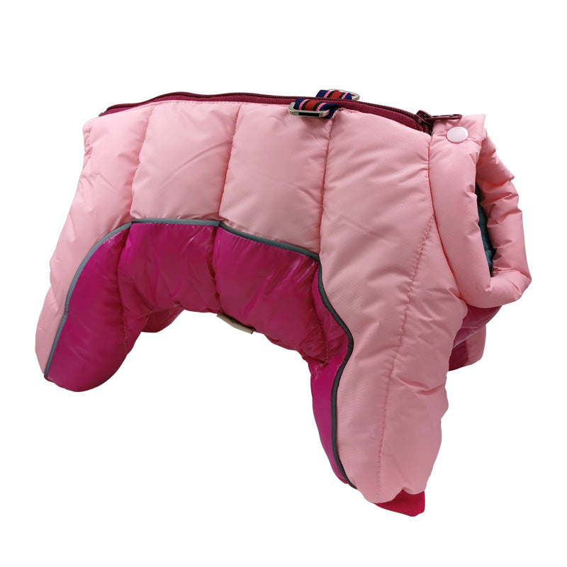 DressPet Co. - Padded Luxury Winter Pet Jacket - Designer, Waterproof, Four-Legged Coat (all sizes + 9 different styles)
