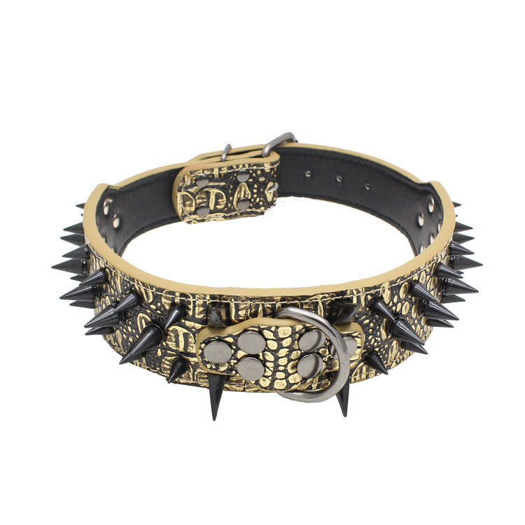 PU Rivet Dog Collar – Durable Adjustable Collar for Dogs | XS–L | 6 Colours