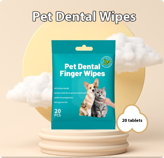 BellyRub Market Pet Cleaning Wipes | Ear or Teeth | 20 Wipes per Pack