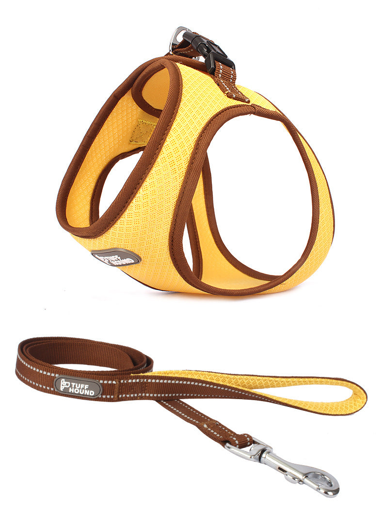 Soft Chest Harness & Leash for Cats & Dogs