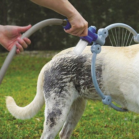360° Pet Shower Ring | Hose-Connected Dog Bath Tool