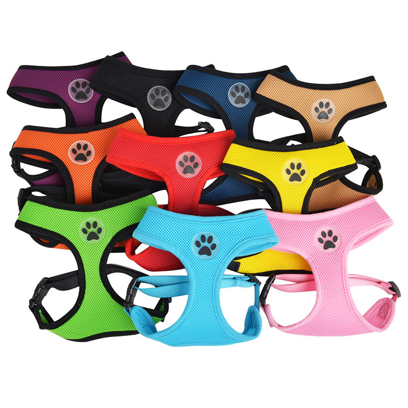 ColourPup - Breathable Mesh Dog Vest Harness – Adjustable | 8 Colours | XS–XL