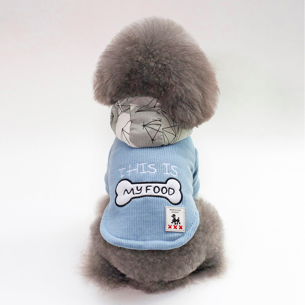 "This Is My Food" - Luxury Pet Puffer Coat           (Bestseller)