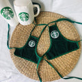 Barista Star Bib Apron Handknitted - Cats & Dogs