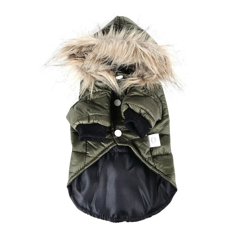 Faux Fur Dog Sweater Coats - Autumn & Winter Warmth for Small Breeds