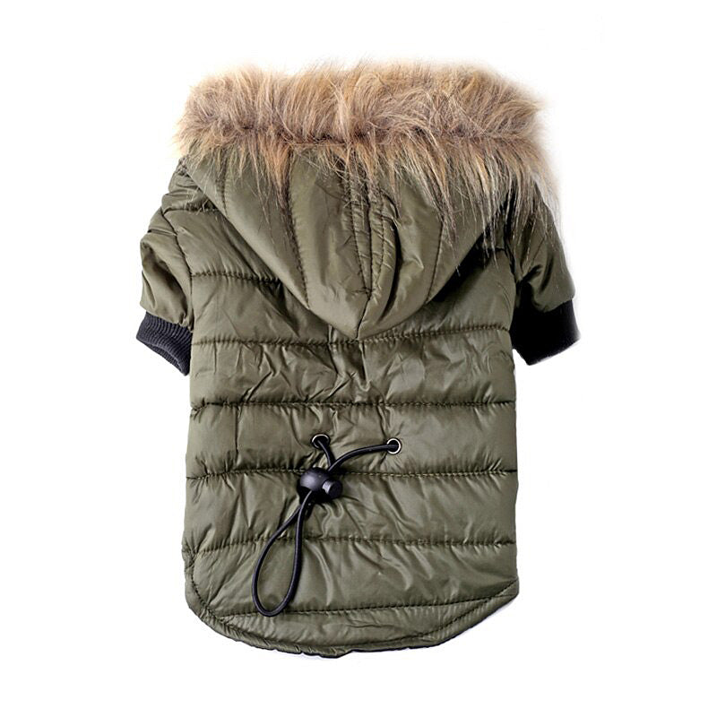 Faux Fur Dog Sweater Coats - Autumn & Winter Warmth for Small Breeds