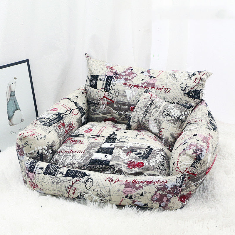 The Canvas Retreat – Sofa-Style Pet Nest