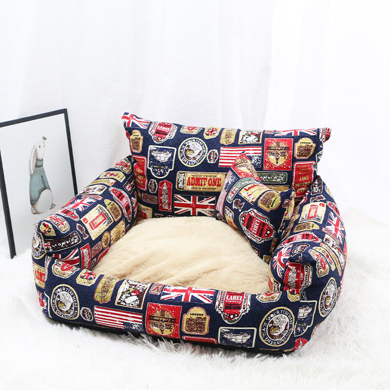 The Canvas Retreat – Sofa-Style Pet Nest