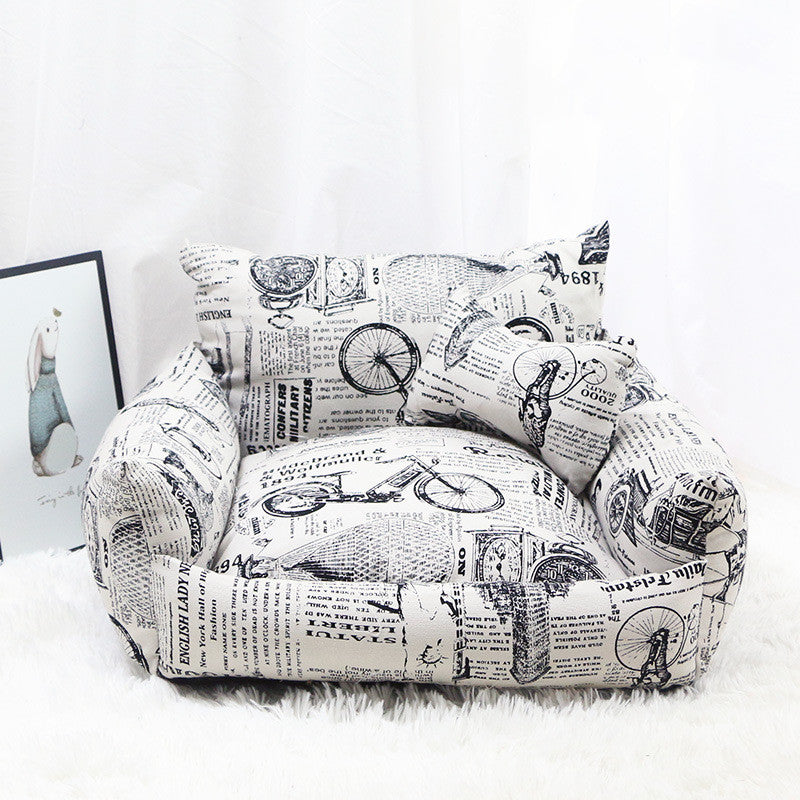 The Canvas Retreat – Sofa-Style Pet Nest