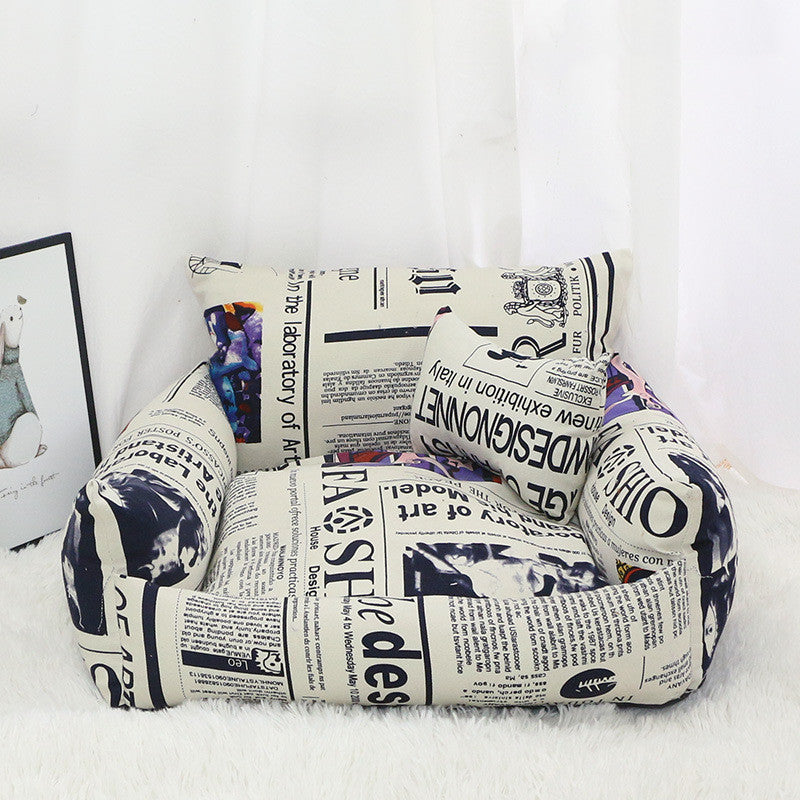 The Canvas Retreat – Sofa-Style Pet Nest