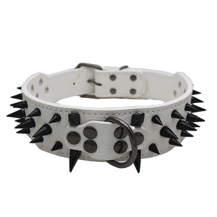 PU Rivet Dog Collar – Durable Adjustable Collar for Dogs | XS–L | 6 Colours