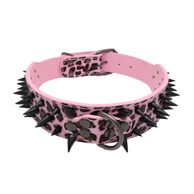 PU Rivet Dog Collar – Durable Adjustable Collar for Dogs | XS–L | 6 Colours