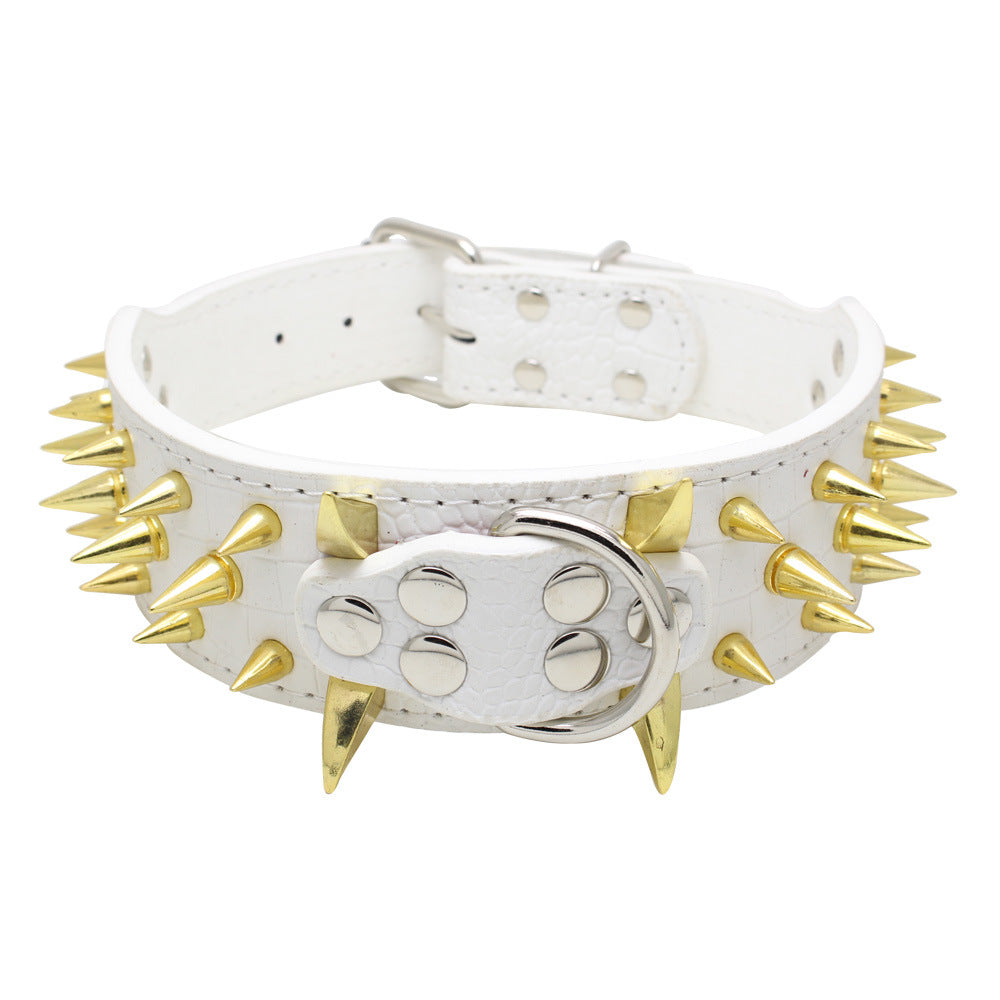 PU Rivet Dog Collar – Durable Adjustable Collar for Dogs | XS–L | 6 Colours