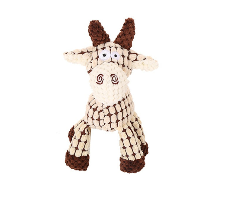 Premium Corduroy Squeaky Dog Toy - Chew, Cuddle & Play (available in 15+ Designs + Mult-Sets)