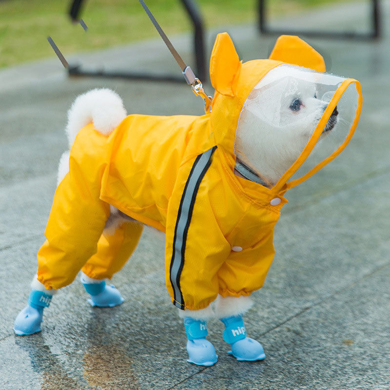 Cute Themed Dog Raincoat - Waterproof Coat for Small Doggies