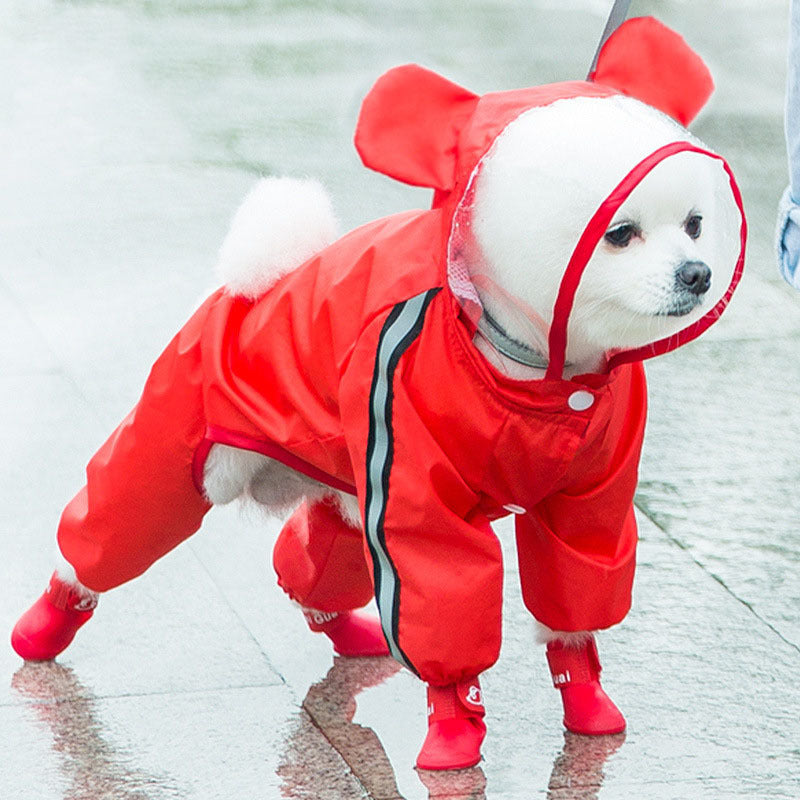 Cute Themed Dog Raincoat - Waterproof Coat for Small Doggies