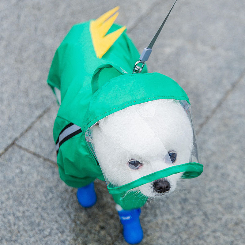 Cute Themed Dog Raincoat - Waterproof Coat for Small Doggies