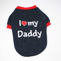 "I Love" Themed Fiber Fleece Dog Jumper