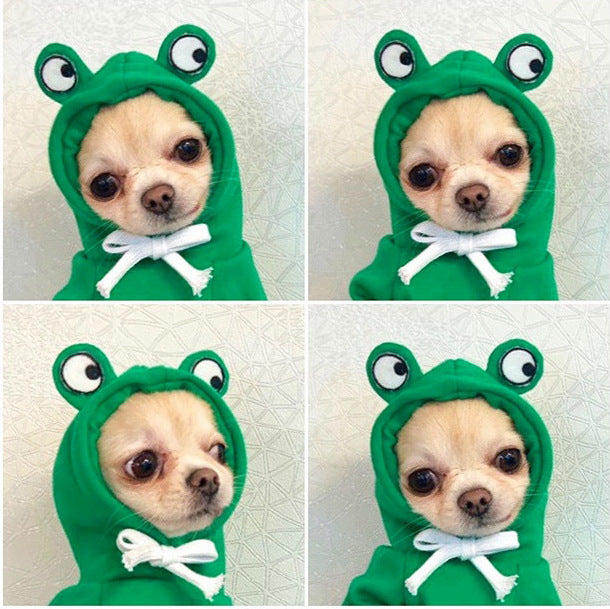 Cute Fruit Print Dog Hoodie - Warm Fleece Winter Coat
