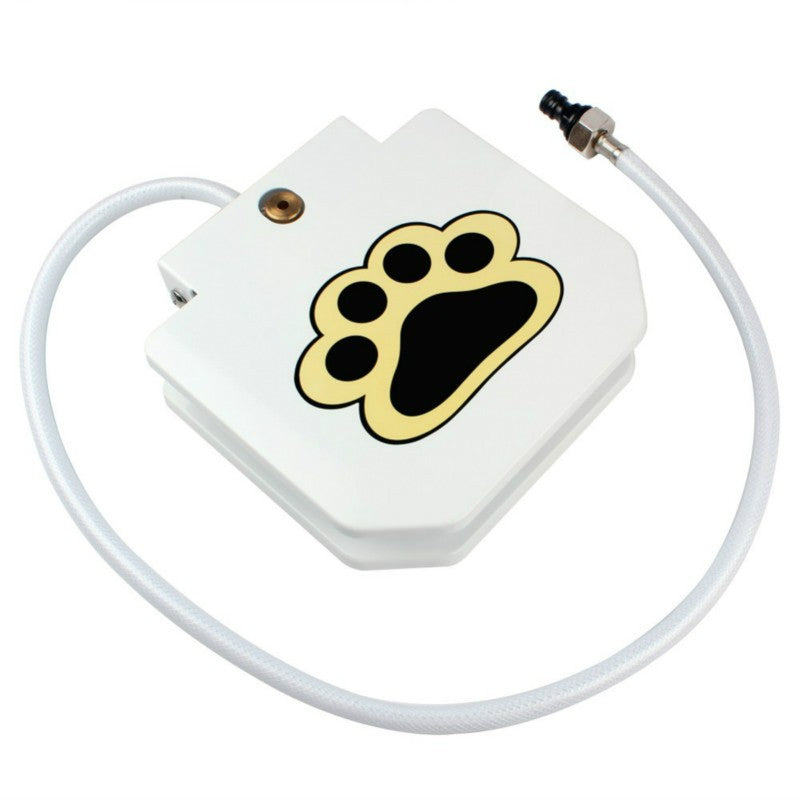 Paw-Activated Outdoor Dog Water Fountain – Hose-Connected | Iron, Stainless Steel & ABS | UK & US Fittings