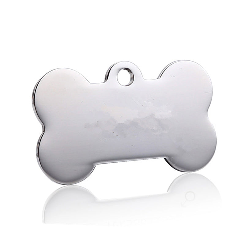 Stainless Steel Custom Pet ID Tag - Free Engraving, Dogs & Cats, 4 Colours & 2 Sizes