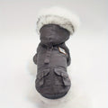 Pet Dog Coat, Waterproof Polyester, Hooded Cotton Jacket, Machine Washable, Spring All-Season, Small Breed, Pullover Fit, Dog Apparel Accessories