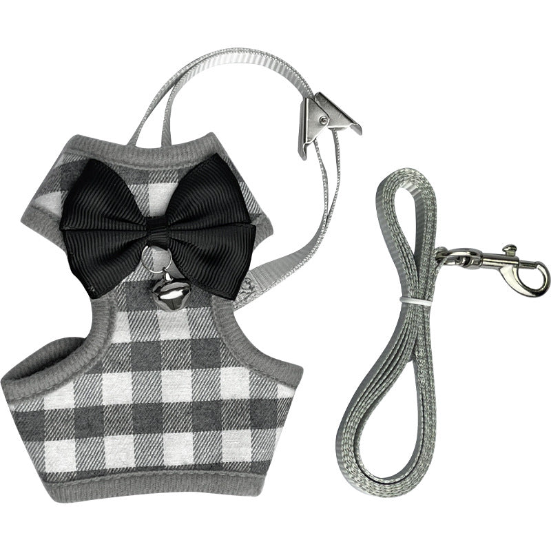Bowtie Cat Harness & Lead Set | Adjustable Vest Style | 5 Stylish Designs