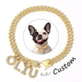 Luxury Alloy Dog Firewood Walking Collar (Customisable)