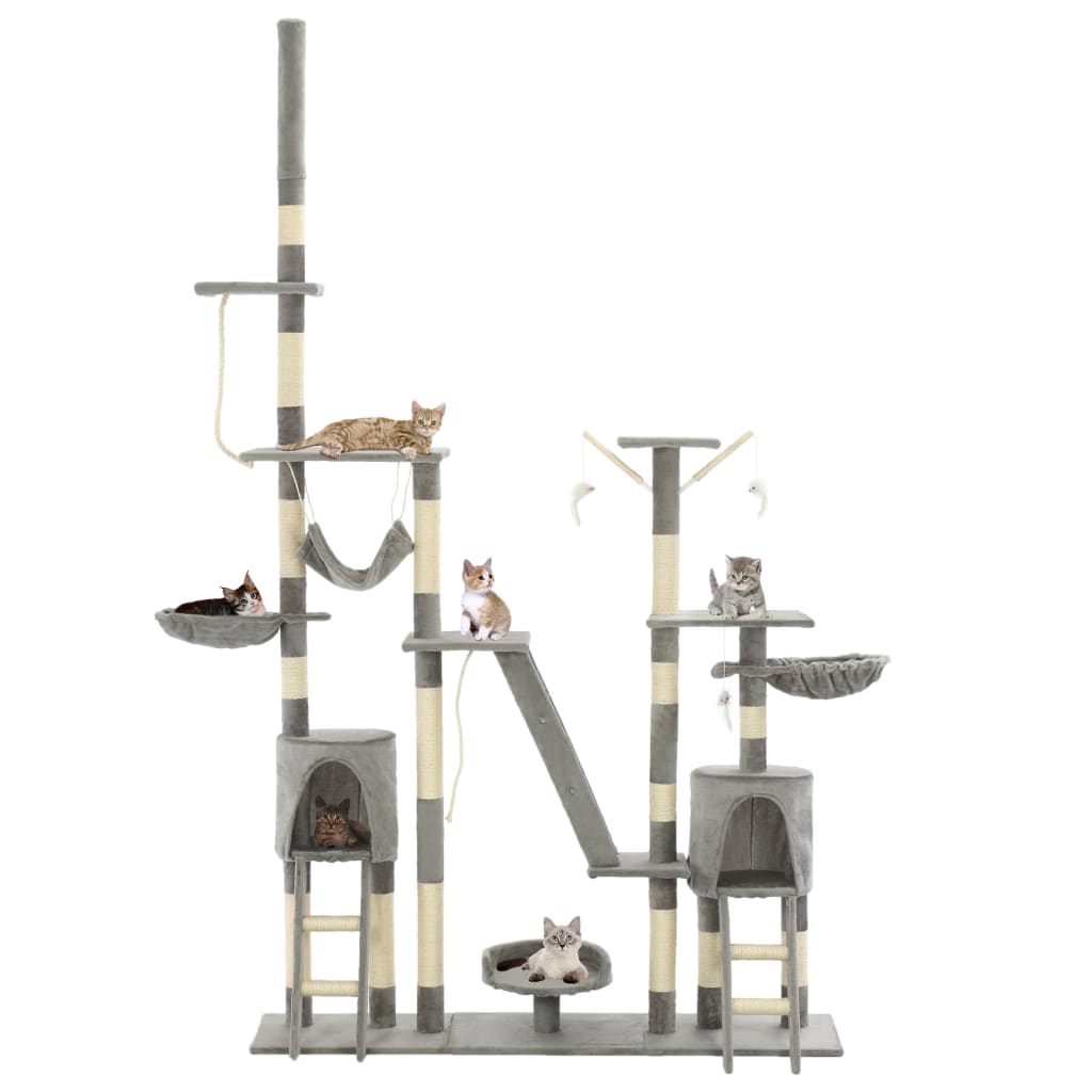 Large Cat Tree with Sisal Scratching Posts – Multi-Level Climbing Tower