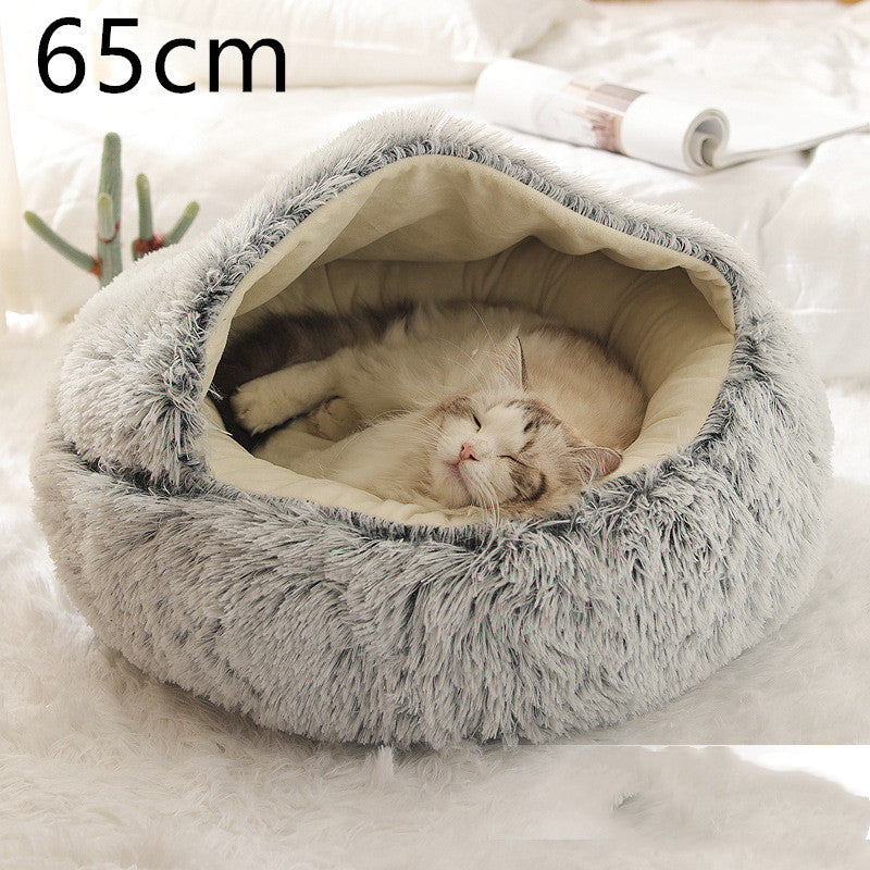 Cozy Co. - Plush Round Pet Bed - for Dogs & Cats
