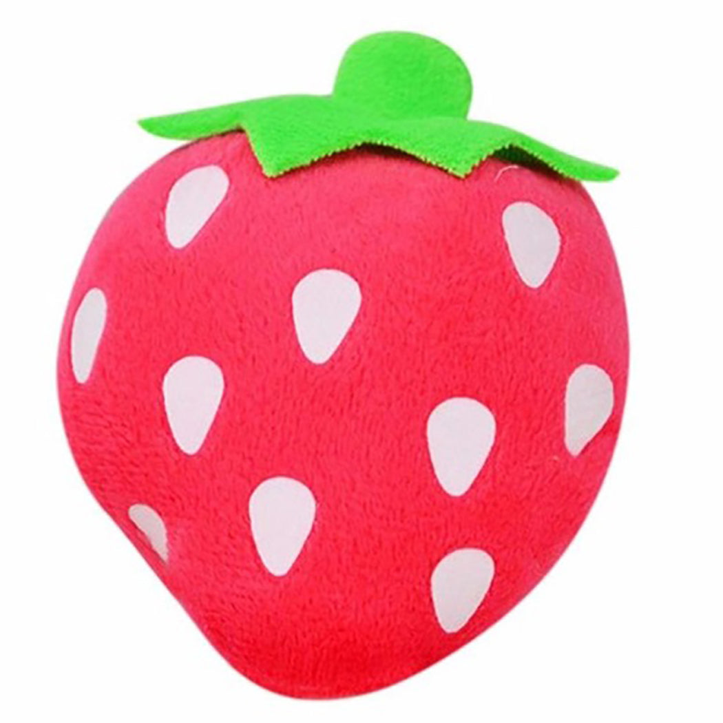 Fruit & Cartoon Plush Squeaky Pet Toy Set - 15 Designs