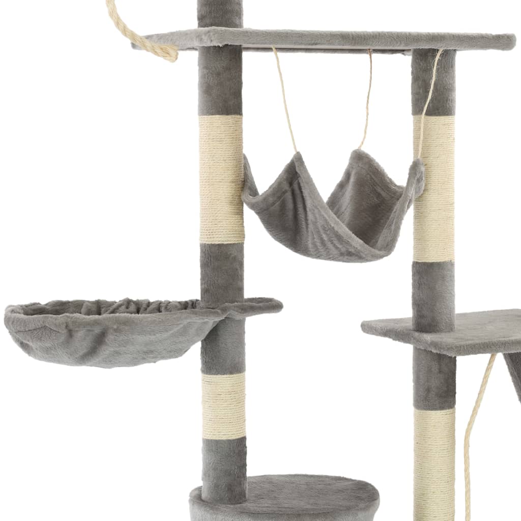 Large Cat Tree with Sisal Scratching Posts – Multi-Level Climbing Tower