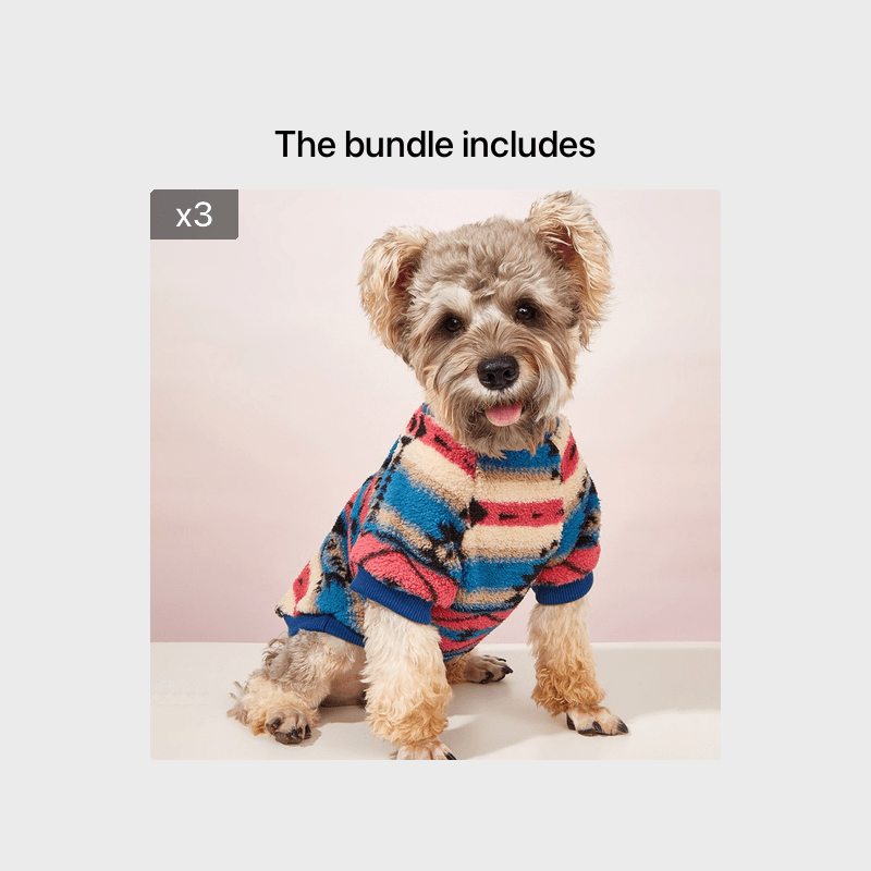 Warm Floral Print Pet Sweater For Small And Medium Dogs - Cozy And Stylish Cold Weather Dog Apparel