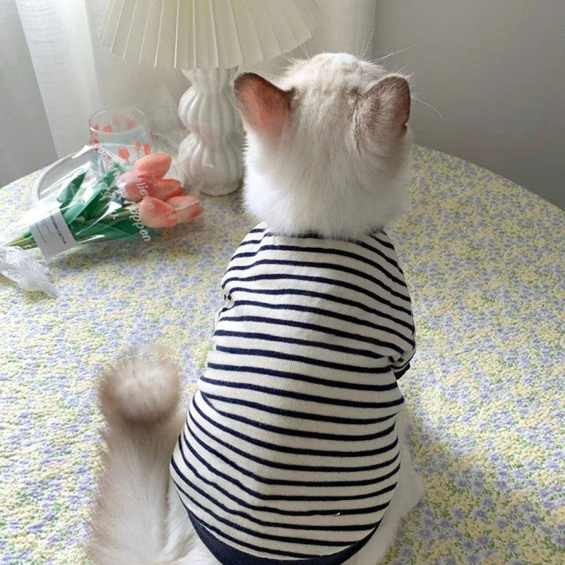 Soft Cotton Two-Legged Cat & Dog Sweater - Classic Style