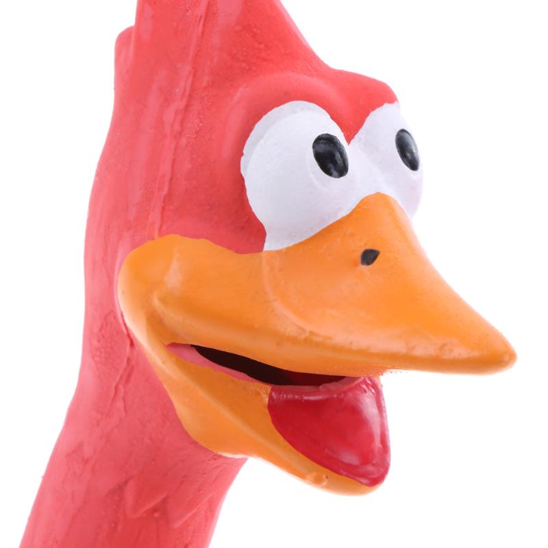 Natural Latex Screaming Chicken Dog Toy - Bite Resistant & Squeaky