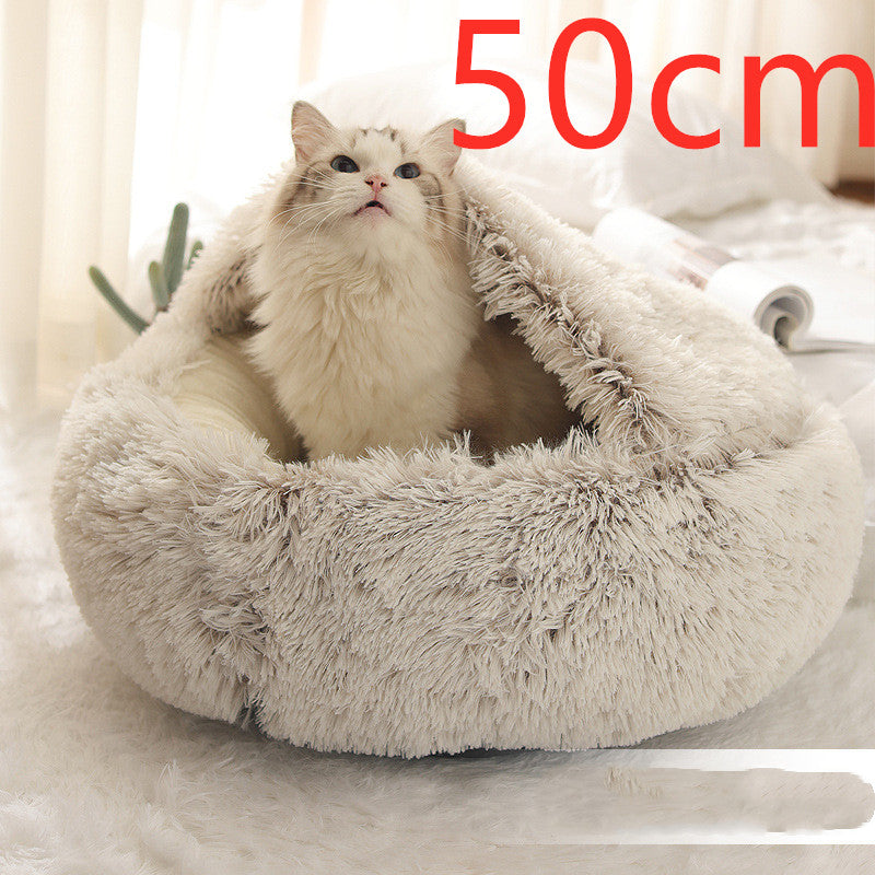 Cozy Co. - Plush Round Pet Bed - for Dogs & Cats