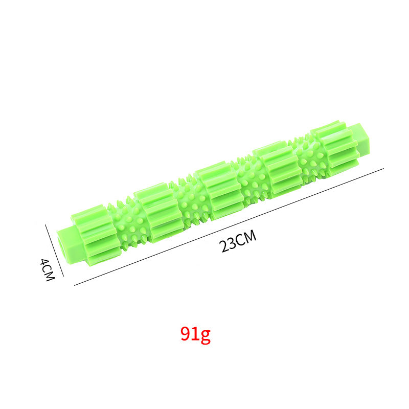 Rubber Treat Dispensing Dog Chew Toy - Teeth Cleaning & Squeaky