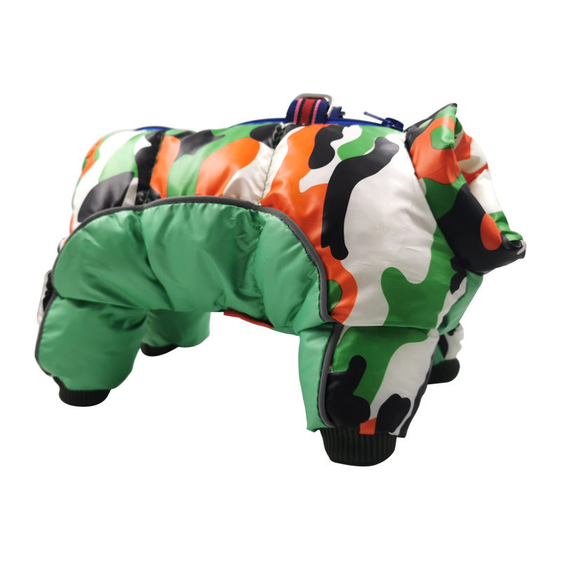 DressPet Co. - Padded Luxury Winter Pet Jacket - Designer, Waterproof, Four-Legged Coat (all sizes + 9 different styles)