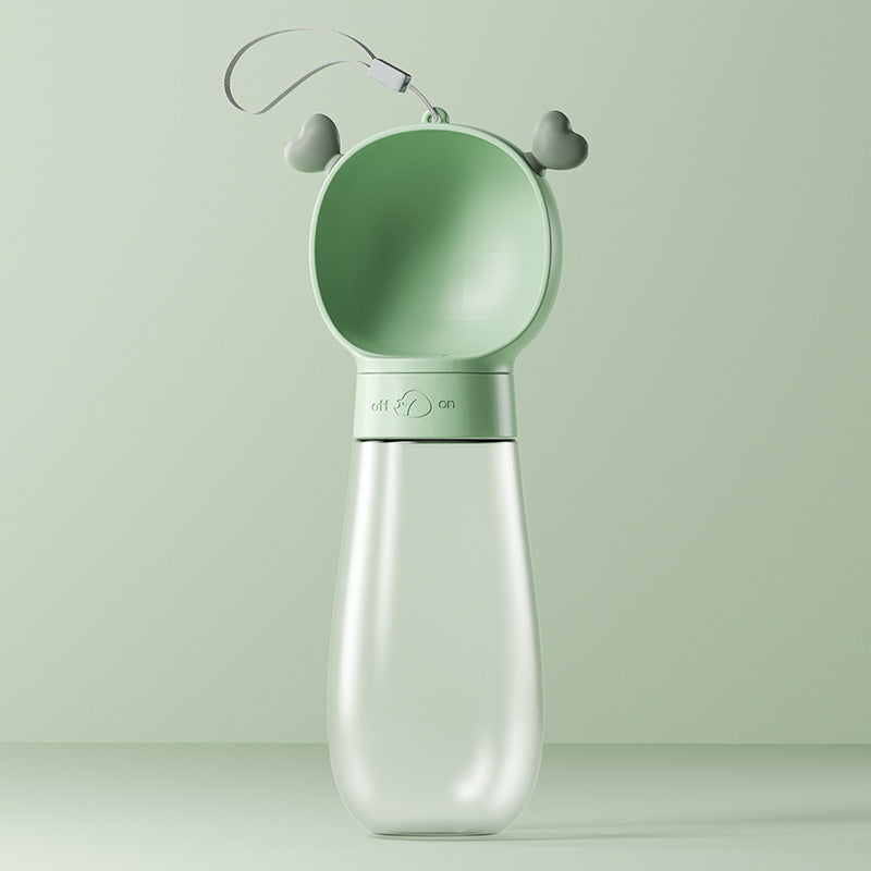 Twist-Open Portable Pet Water Bottle – 350–600ml | 6 Designs | Water or Water & Food
