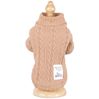 Pure Colour Knitted Dog Sweater - Acrylic Autumn & Winter Essential