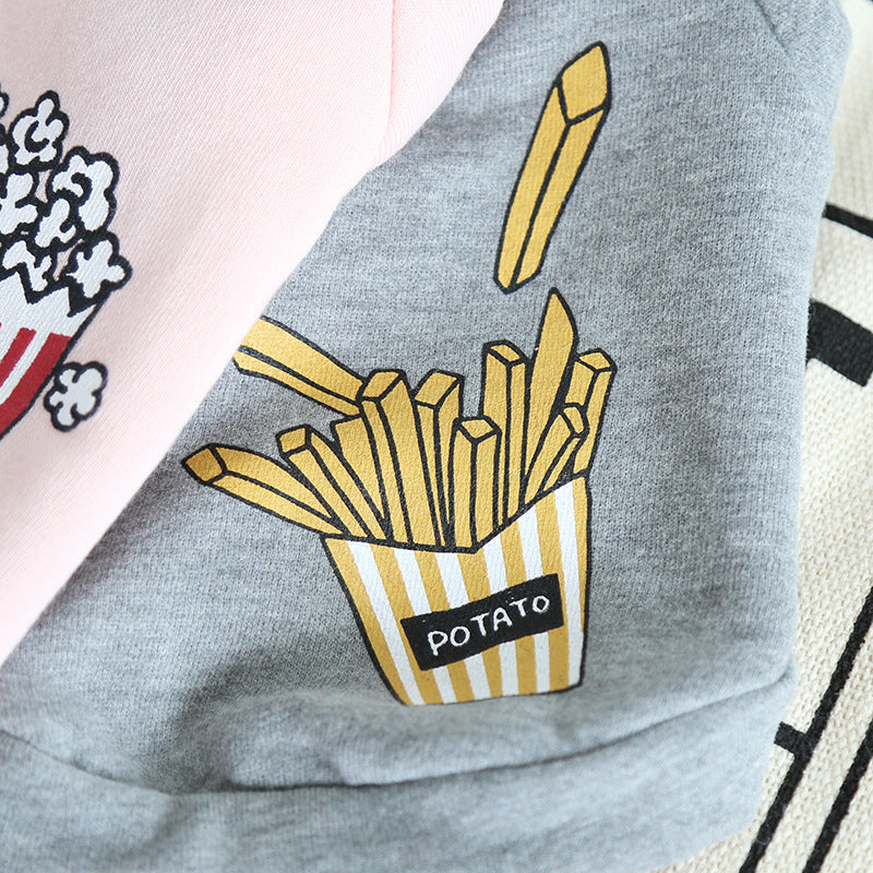 Novelty Dog Food Hoodie — Cosy Winter Jumper for Small & Large Dogs