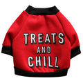 "Treats N Chill" Fleece Dog Sweater - Warm European Style
