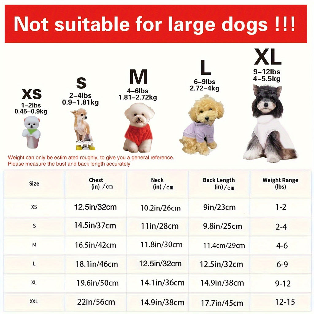 Pet Dog Coat, Small Size, Teddy Bear Pattern, Fleece Lined, Water-Resistant, Winter And Spring Wear, Machine Washable, For Small And Tiny Dogs
